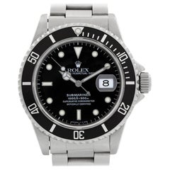 Rolex Submariner 16800, Black Dial, Certified and Warranty