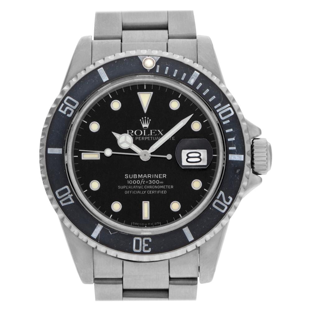 Rolex Submariner 16800 Stainless Steel Auto Watch For Sale