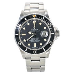 Rolex Submariner 16800 Vintage Men's Automatic Watch Stainless Matte Dial