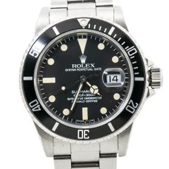 Rolex Submariner 16800 Vintage Mens Watch Stainless Patina Matte Dial