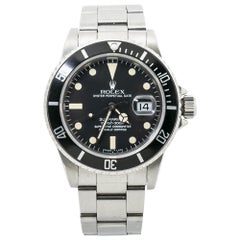 Rolex Submariner 16800 Retro Mens Watch Stainless Patina Matte Dial