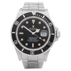 Rolex Submariner 168000 Men Stainless Steel 'Spider Dial' Watch