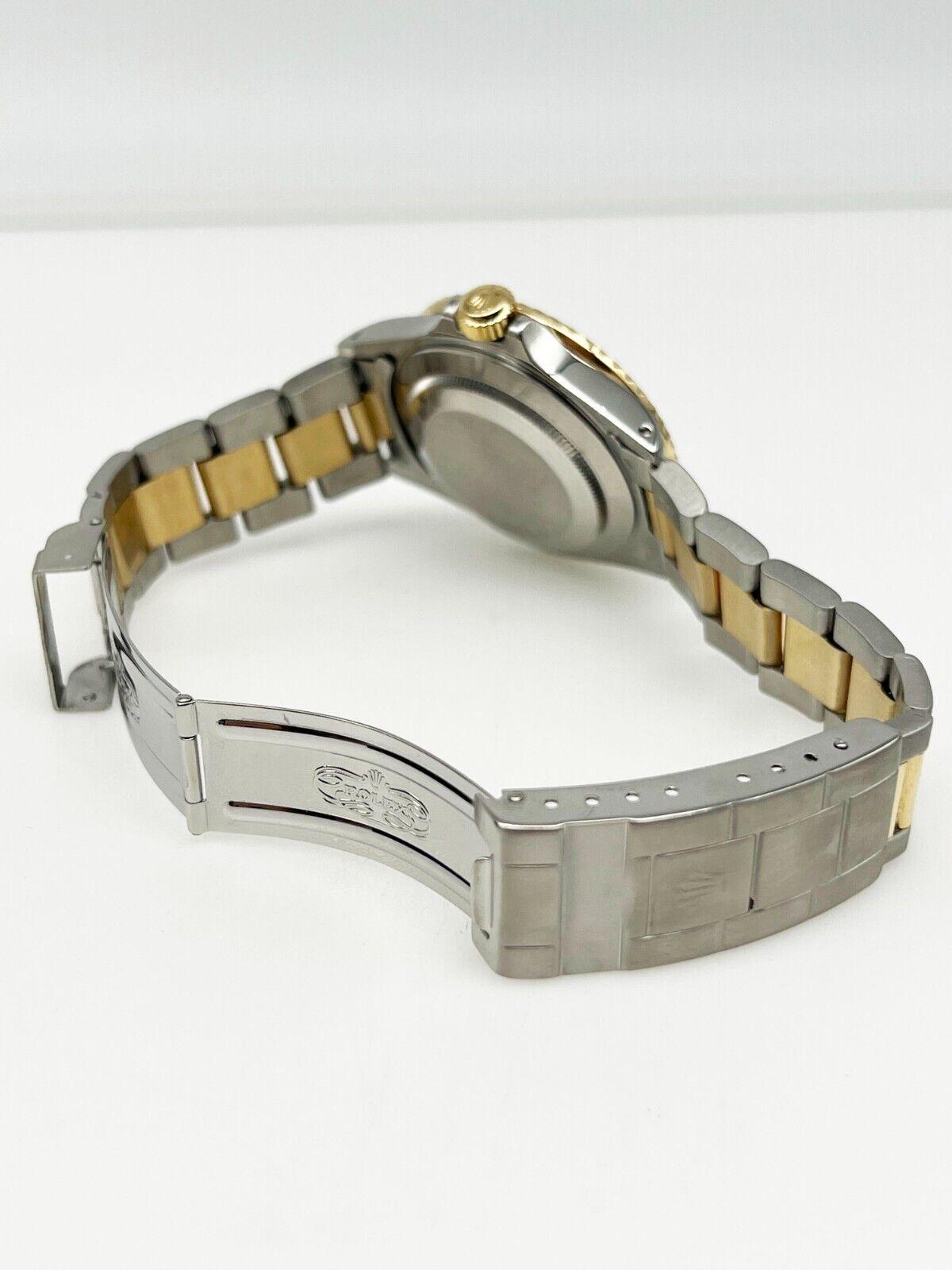 Rolex Submariner 16803 Blaues Zifferblatt 18K Gelbgold Edelstahl im Zustand „Hervorragend“ in San Diego, CA