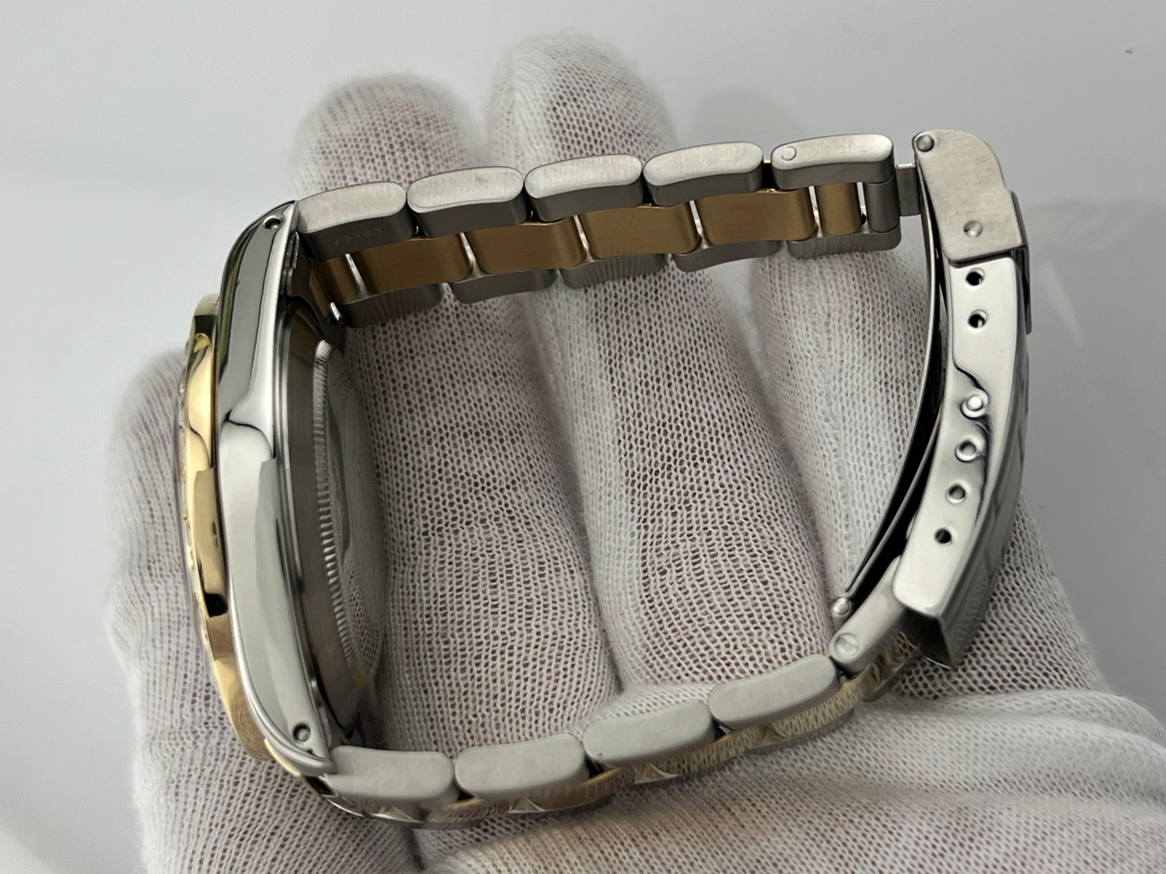 Rolex Submariner 16803 Blue Dial Diamond Bezel 18K Yellow Gold Stainless Steel 3