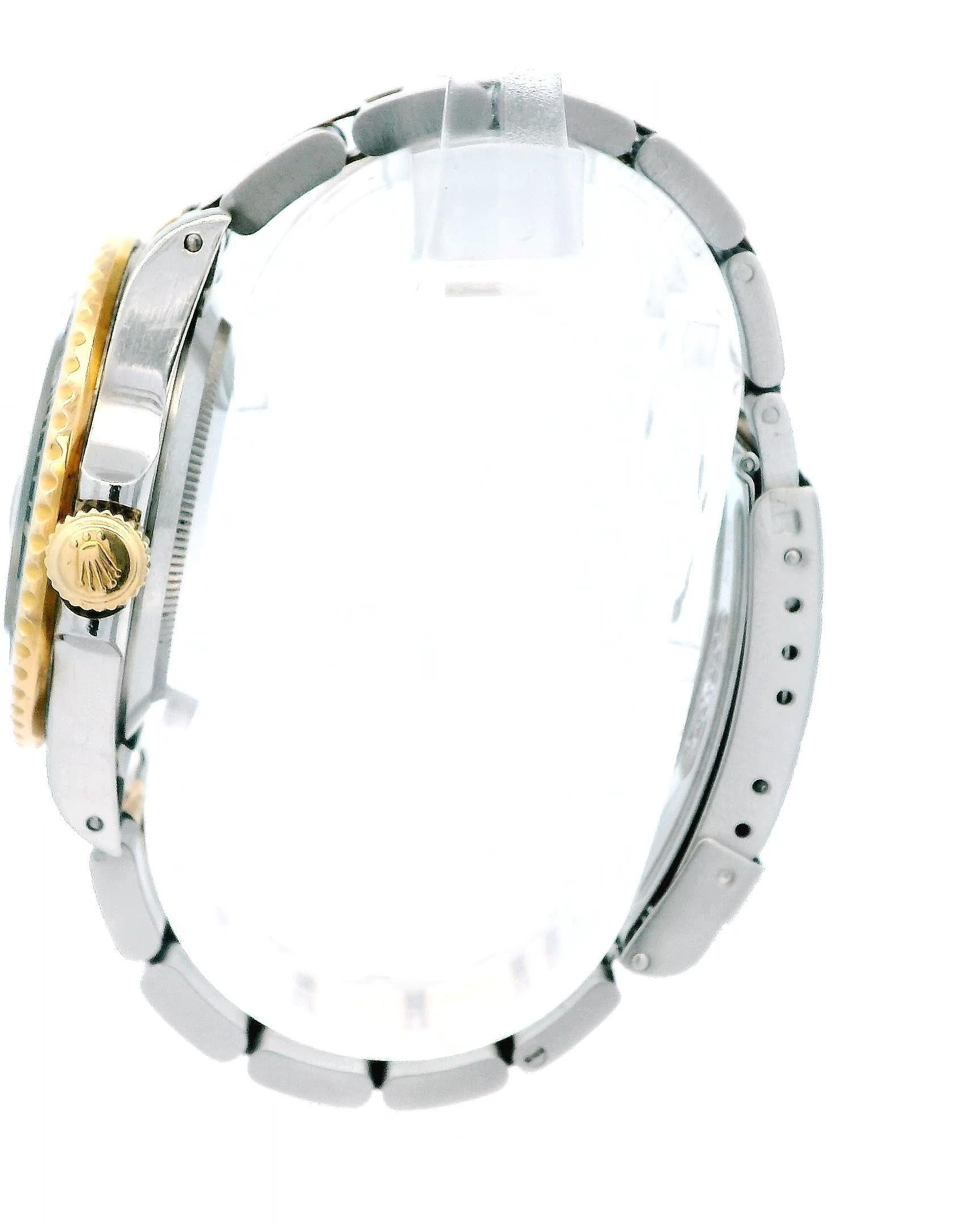 Rolex Submariner 16803 Acciaio 18k Oro Giallo Quadrante Nero Scatola e Documenti in vendita 1