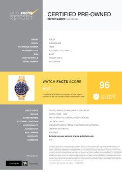 Rolex Submariner 16808, Blue Dial, Certified and Warranty