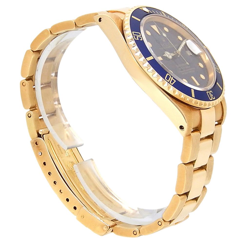 Men's Rolex Submariner 16808, Blue Dial, Certified and Warranty