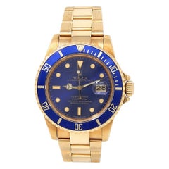 Rolex Submariner 16808, Blue Dial, Certified and Warranty