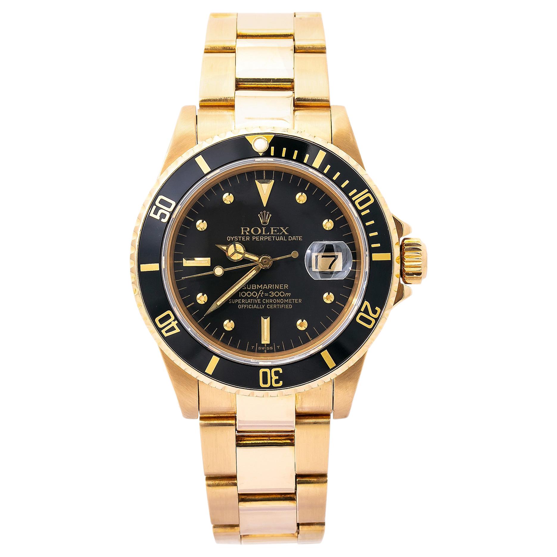 Rolex Submariner 16808, Black Dial, Certified and Warranty