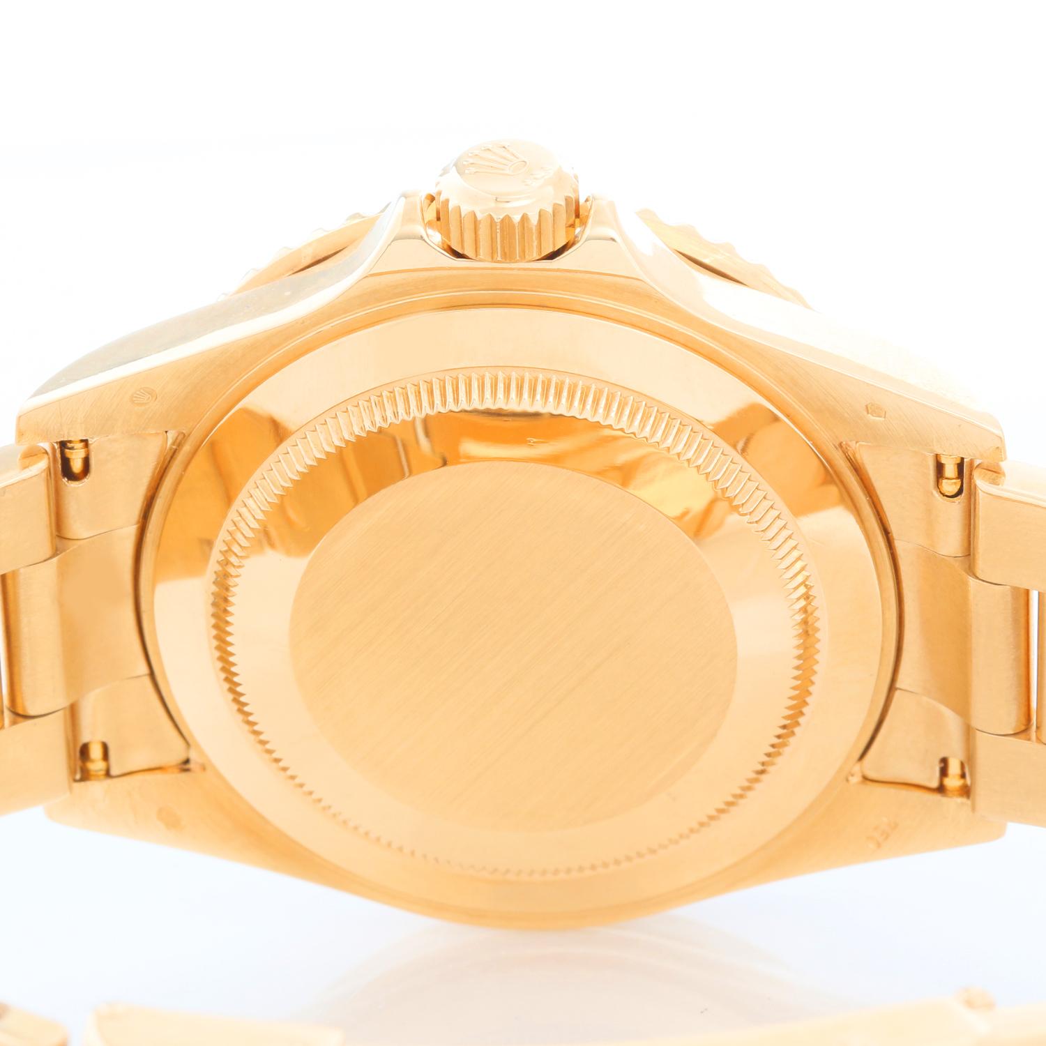 Rolex Submariner 18k Gold Men's Watch 16618 Blue Dial 1