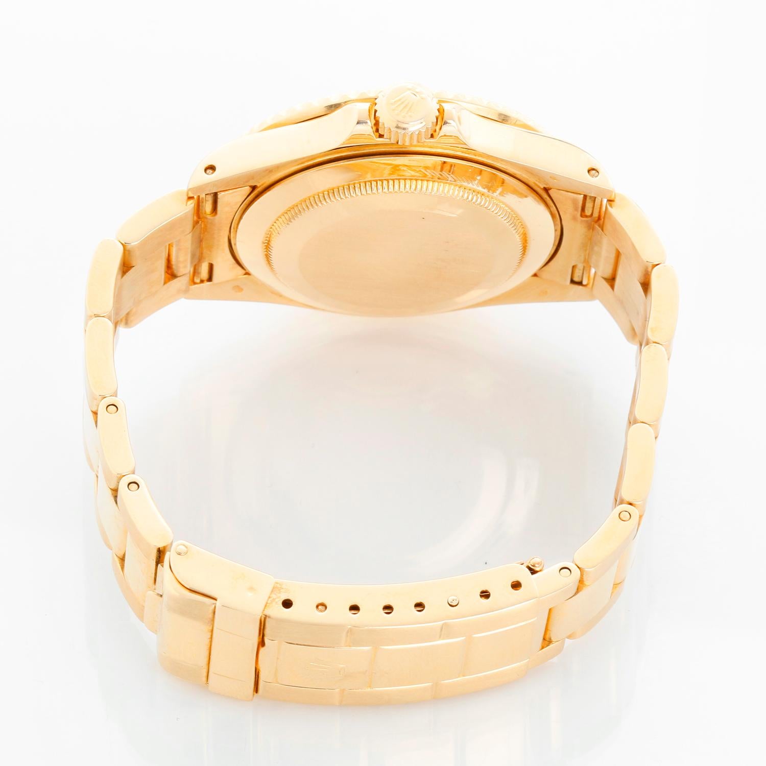 da uomo o donna Rolex Submariner Orologio da uomo in oro 18k 16618 Quadrante blu in vendita