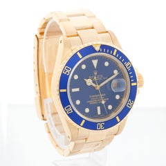 Rolex Submariner 18k Gold Men's Watch 16618