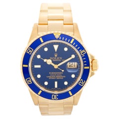 Rolex Submariner 18k Gold Men's Watch 16618