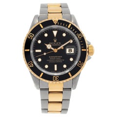 Rolex Submariner 18k Gold & Stainless Steel Wristwatch Ref 16613