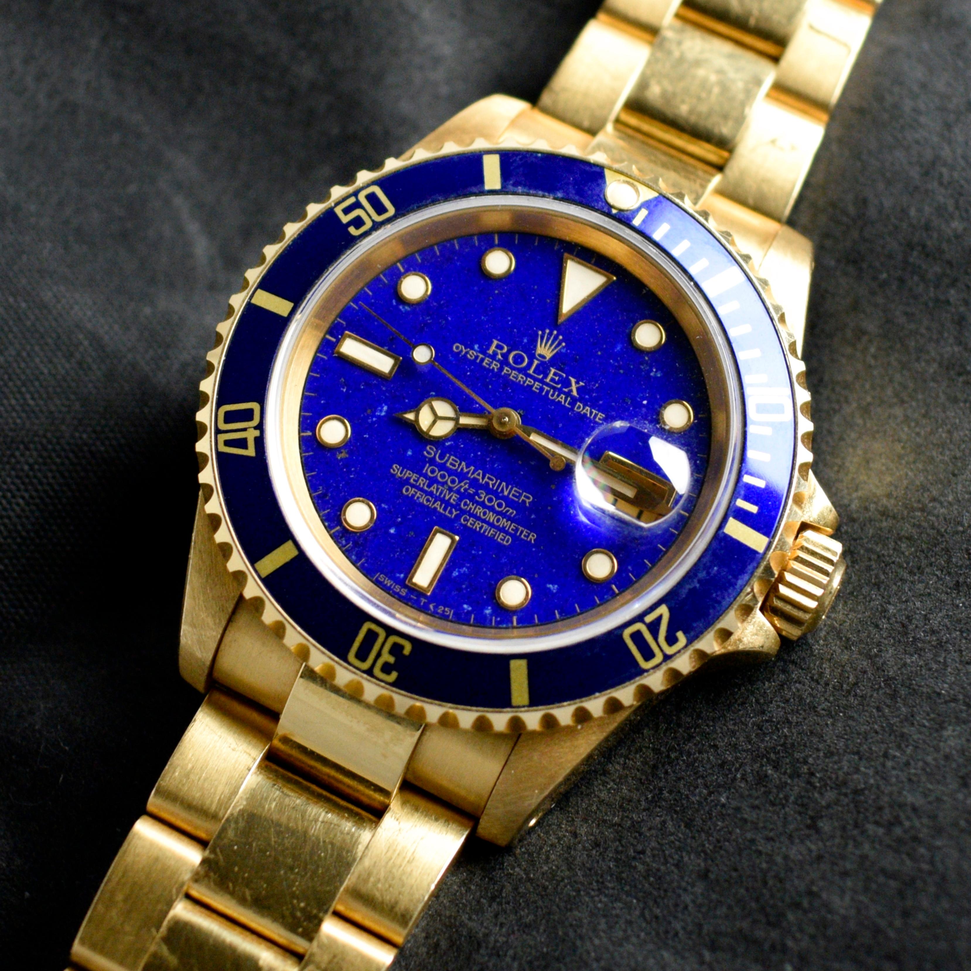 Brand: Vintage Rolex
Model: 16618
Year: 1990
Serial number: E8xxxxx
Reference: OT1673

Over its lifespan, numerous types of dials and bezels colours were introduced, including black dial, champagne dial, and also diamond or sapphire-set indexes. But