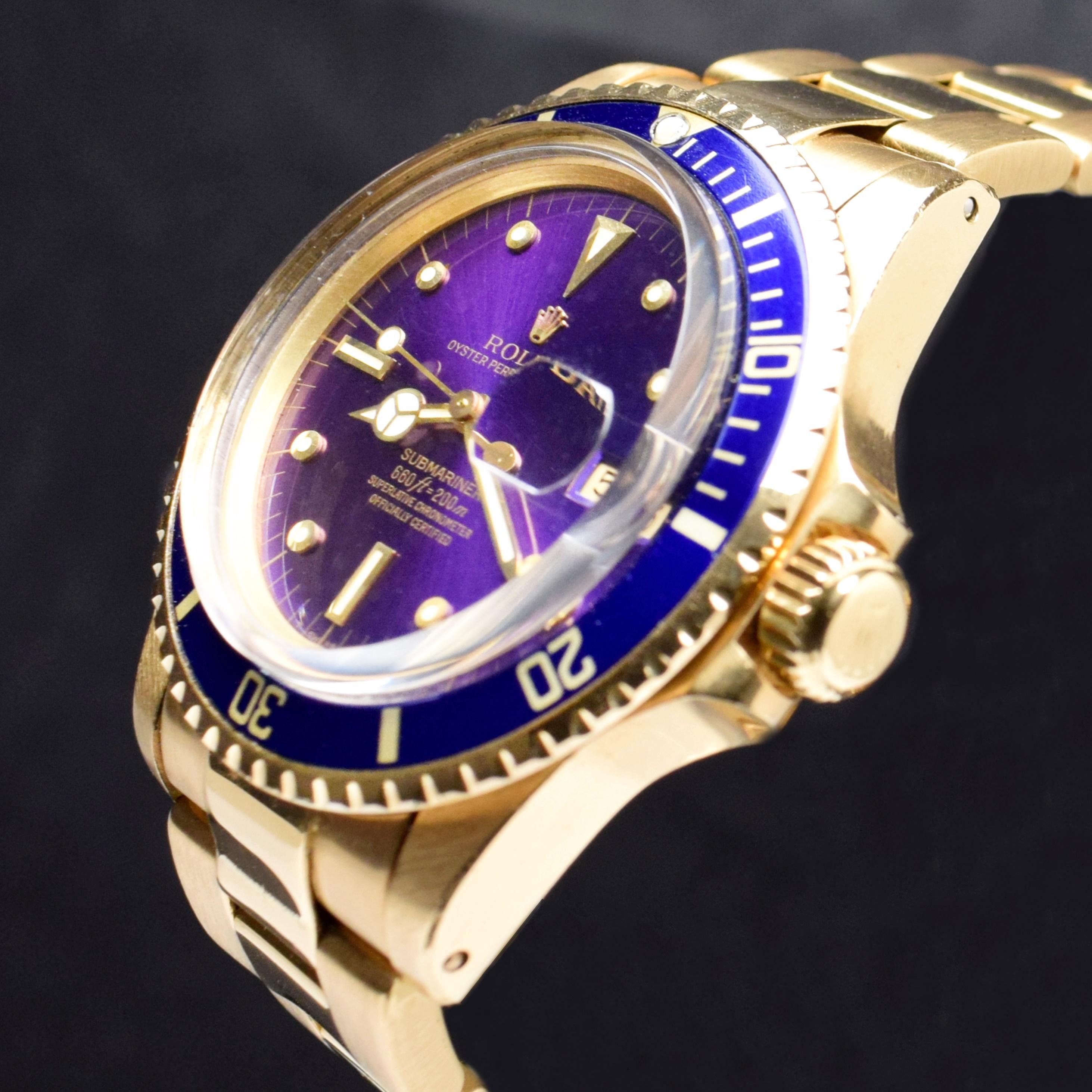 rolex fond violet