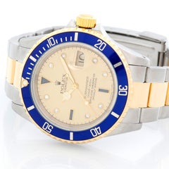 Rolex Submariner 2-Tone Steel and Gold Men's Watch 16613