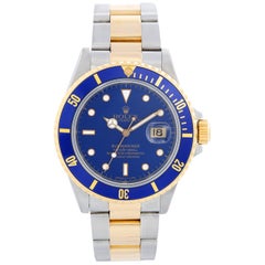 Used Rolex Submariner 2-Tone Steel and Gold Men's Watch Transitional Model 16803