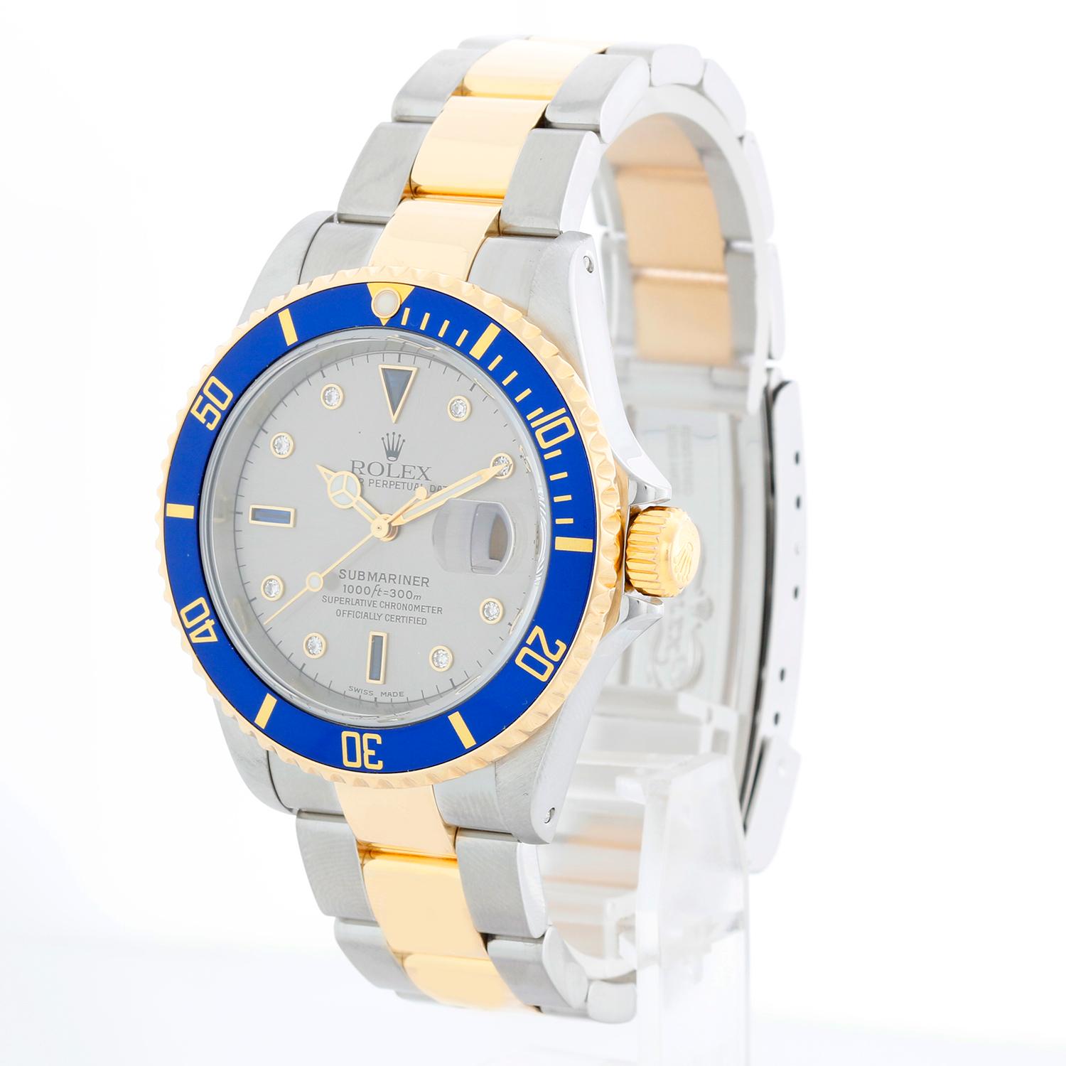 Rolex Submariner 2-Tone Steel & Gold Men's Watch 16613 In Excellent Condition In Dallas, TX