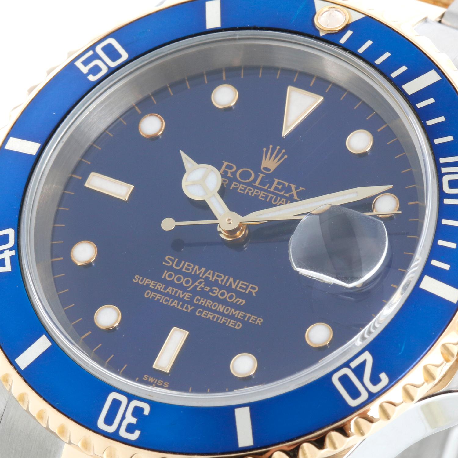 Rolex Submariner 2-Tone Steel & Gold Men's Watch 16613 For Sale 1