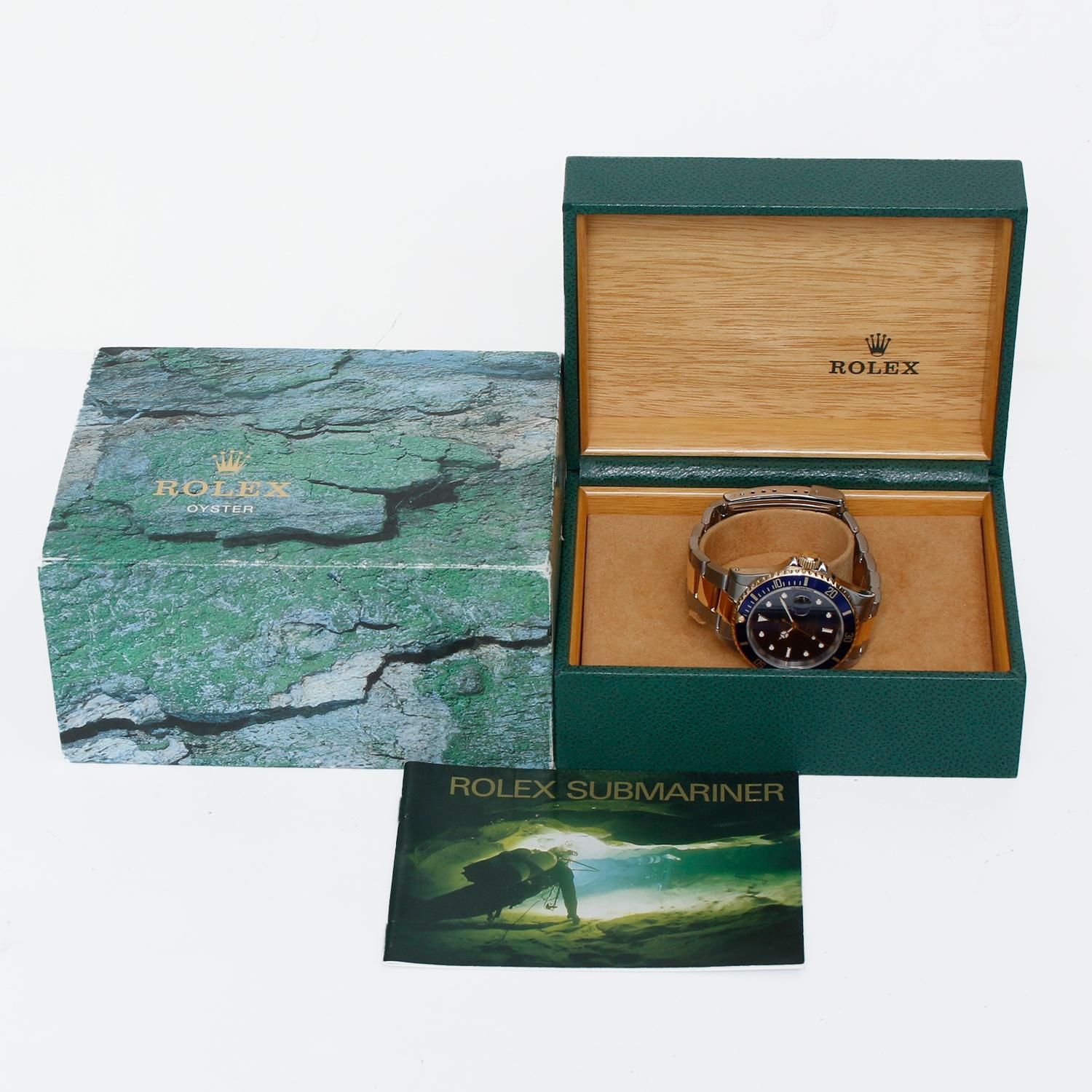Montre homme Rolex Submariner 2-Tone Steel & Gold 16613 en vente 2
