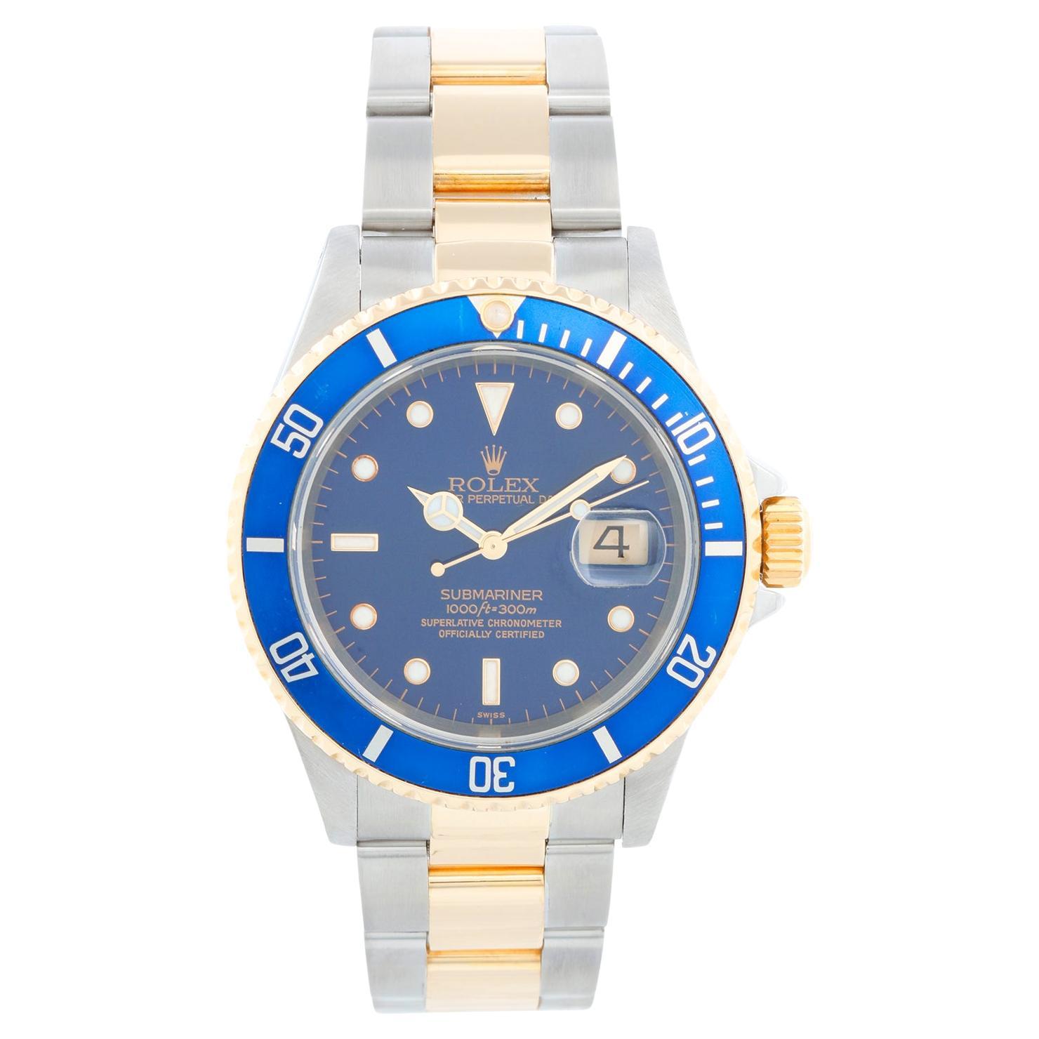 Rolex Submariner 2-Tone Steel & Gold Men's Watch 16613 For Sale