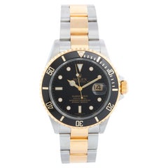 Vintage Rolex Submariner 2-Tone Steel & Gold Men's Watch 16613