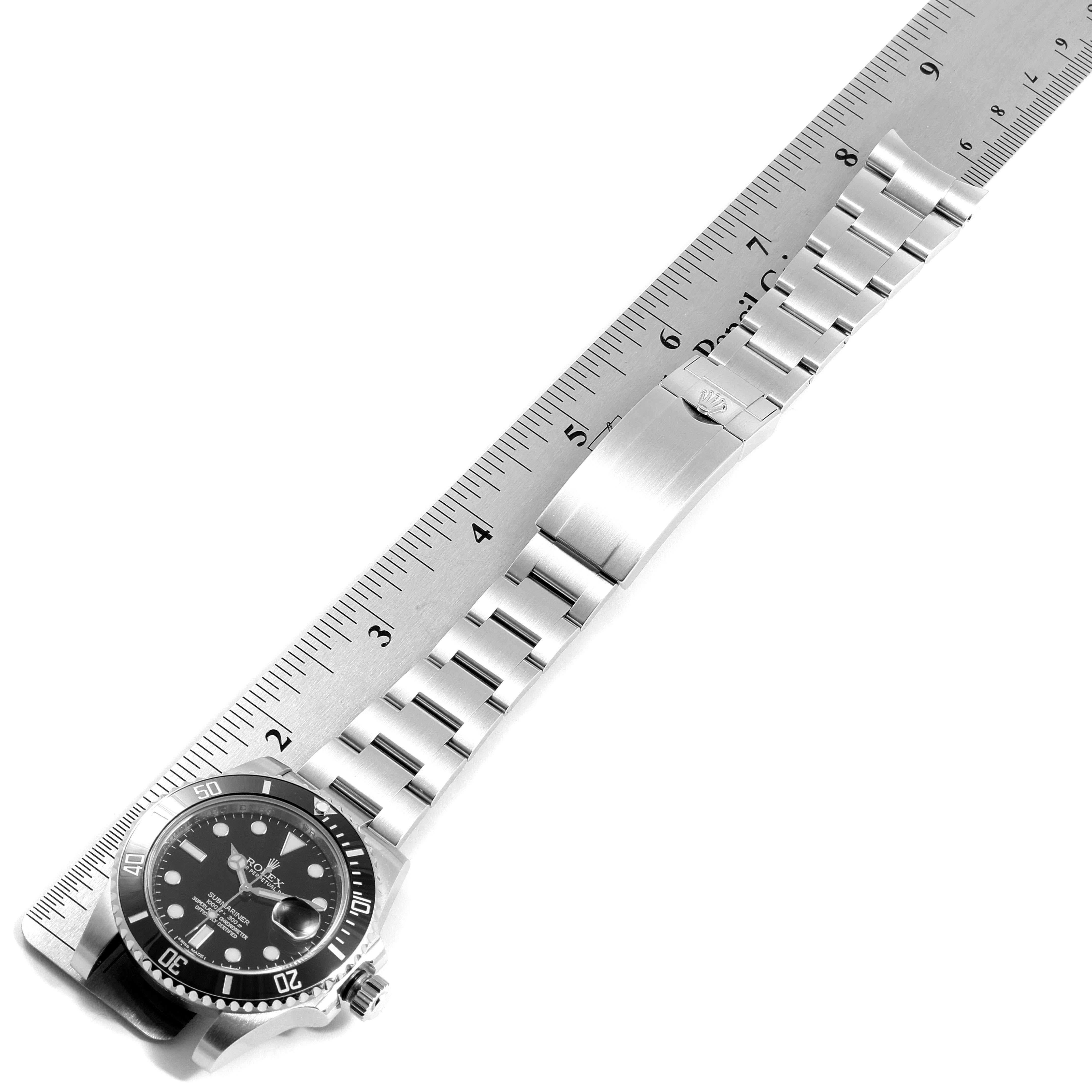 Rolex Submariner 40 Cerachrom Bezel Black Dial Watch 116610 Box Card 6