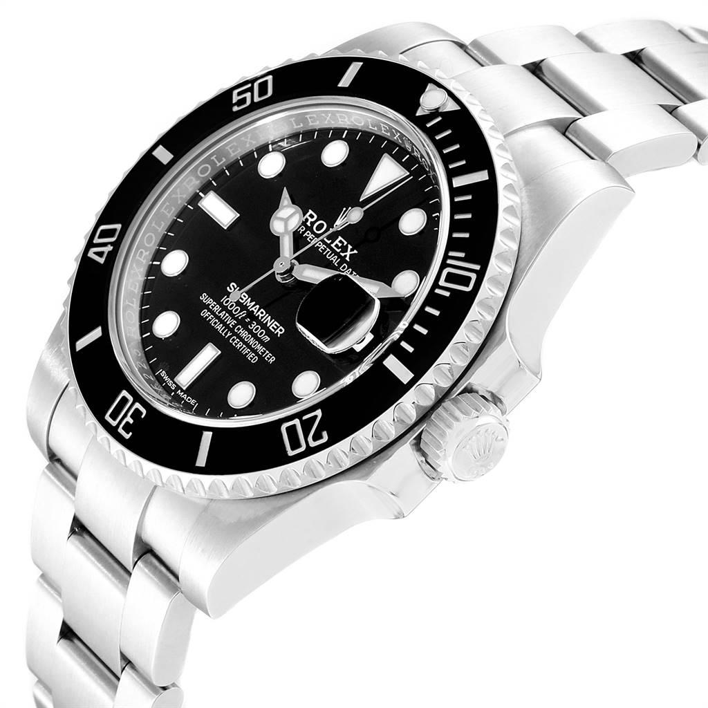 Rolex Submariner 40 Cerachrom Bezel Black Dial Watch 116610 Box Card For Sale 1