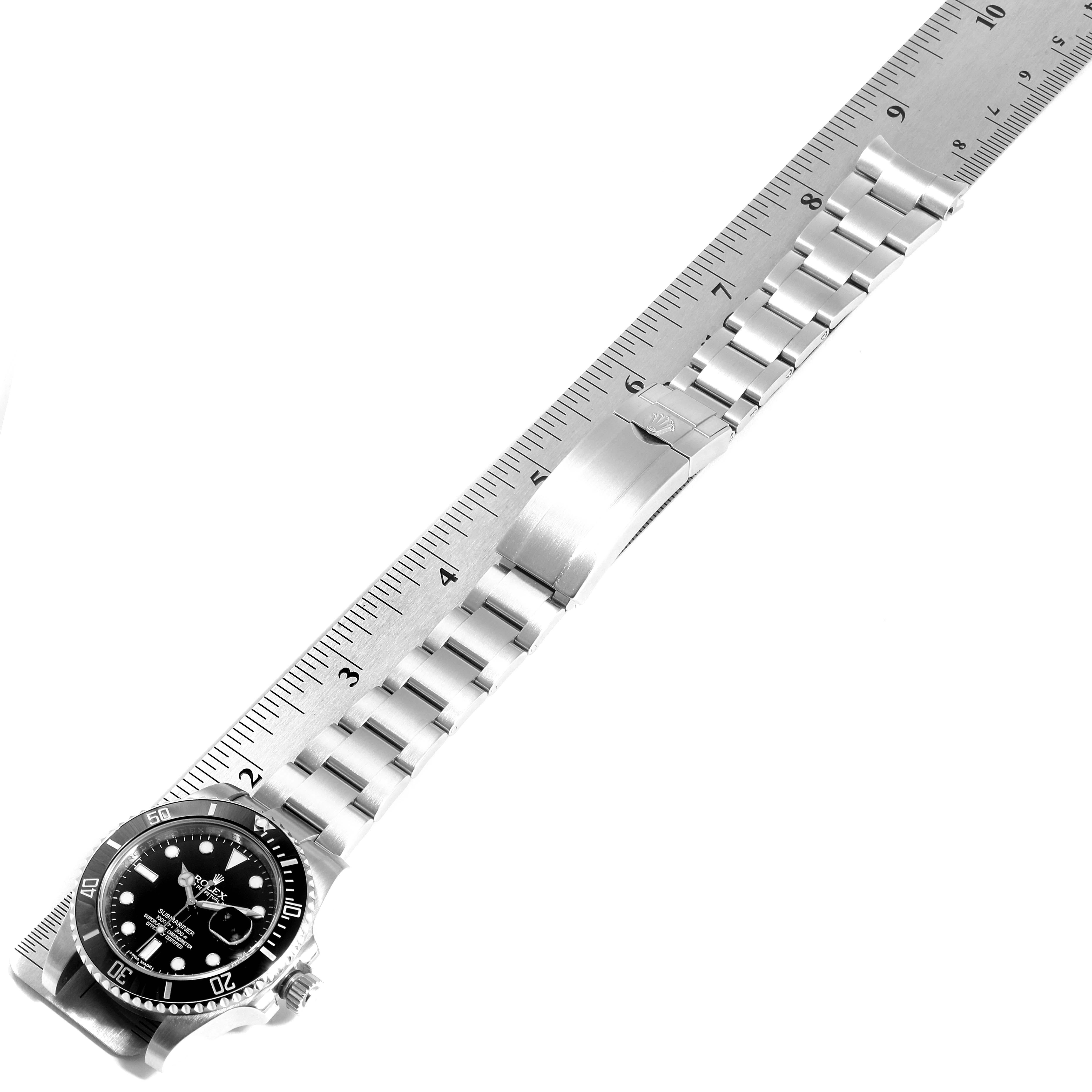 Rolex Submariner 40 Cerachrom Bezel Black Dial Watch 116610 Box Card For Sale 4