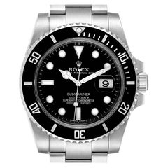 Rolex Submariner 40 Cerachrom Bezel Black Dial Watch 116610 Box Card