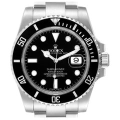 Rolex Submariner 40 Cerachrom Bezel Black Dial Watch 116610 Box Card