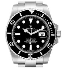 Rolex Submariner 40 Cerachrom Bezel Black Dial Watch 116610 Box Card