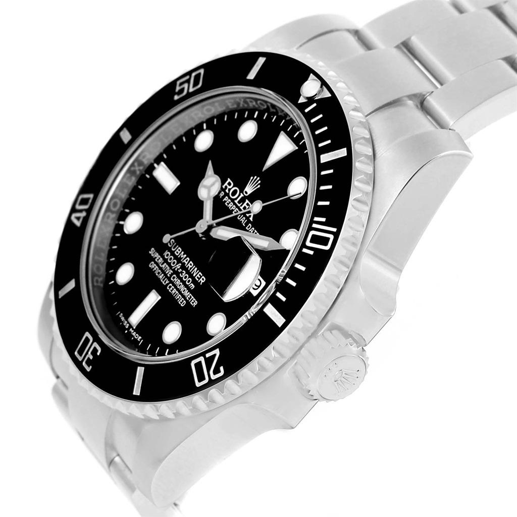 Rolex Submariner 40 Cerachrom Bezel Black Dial Watch 116610 Box 1