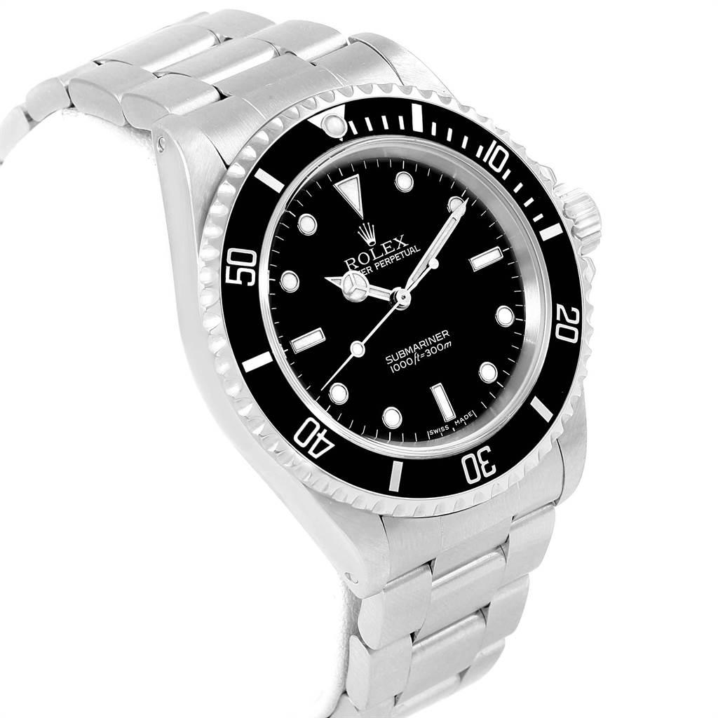 Rolex Submariner No-Date 2-Liner Men's Watch 14060 Box Papers For Sale 1