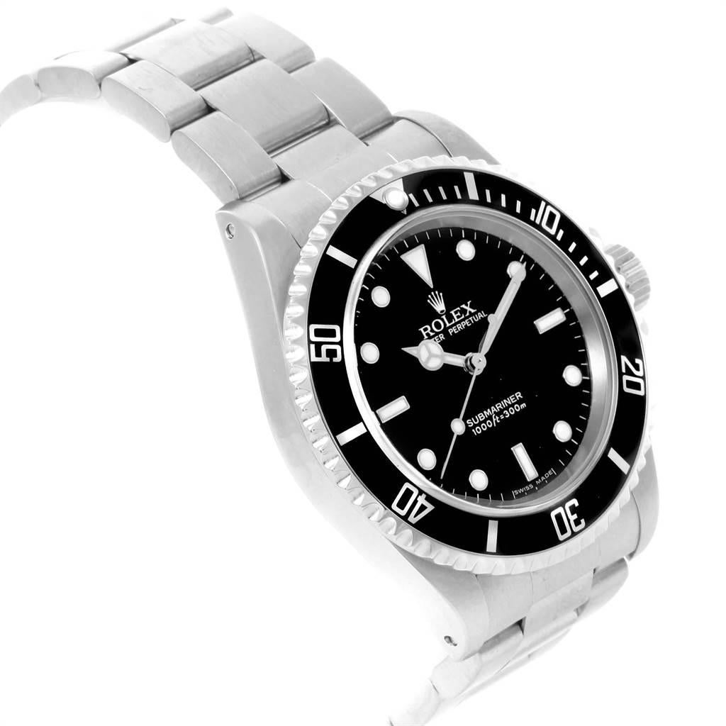 Men's Rolex Submariner No-Date 2-Liner Men’s Watch 14060 Box Papers For Sale