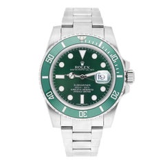 Rolex Submariner 40mm 116610LV HULK Steel Green Ceramic Bezel-Green Dial