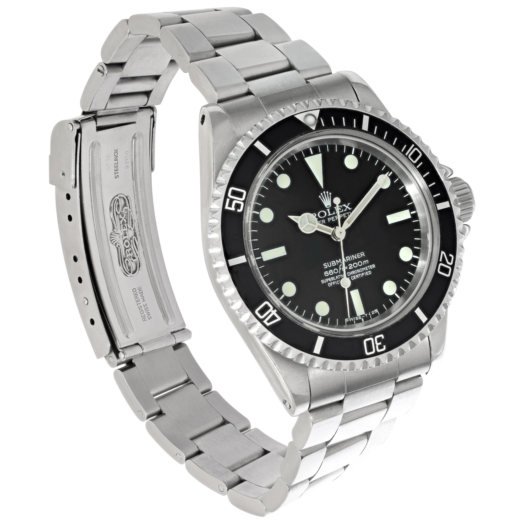 Rolex Submariner 40mm 5512 In Excellent Condition For Sale In Surfside, FL