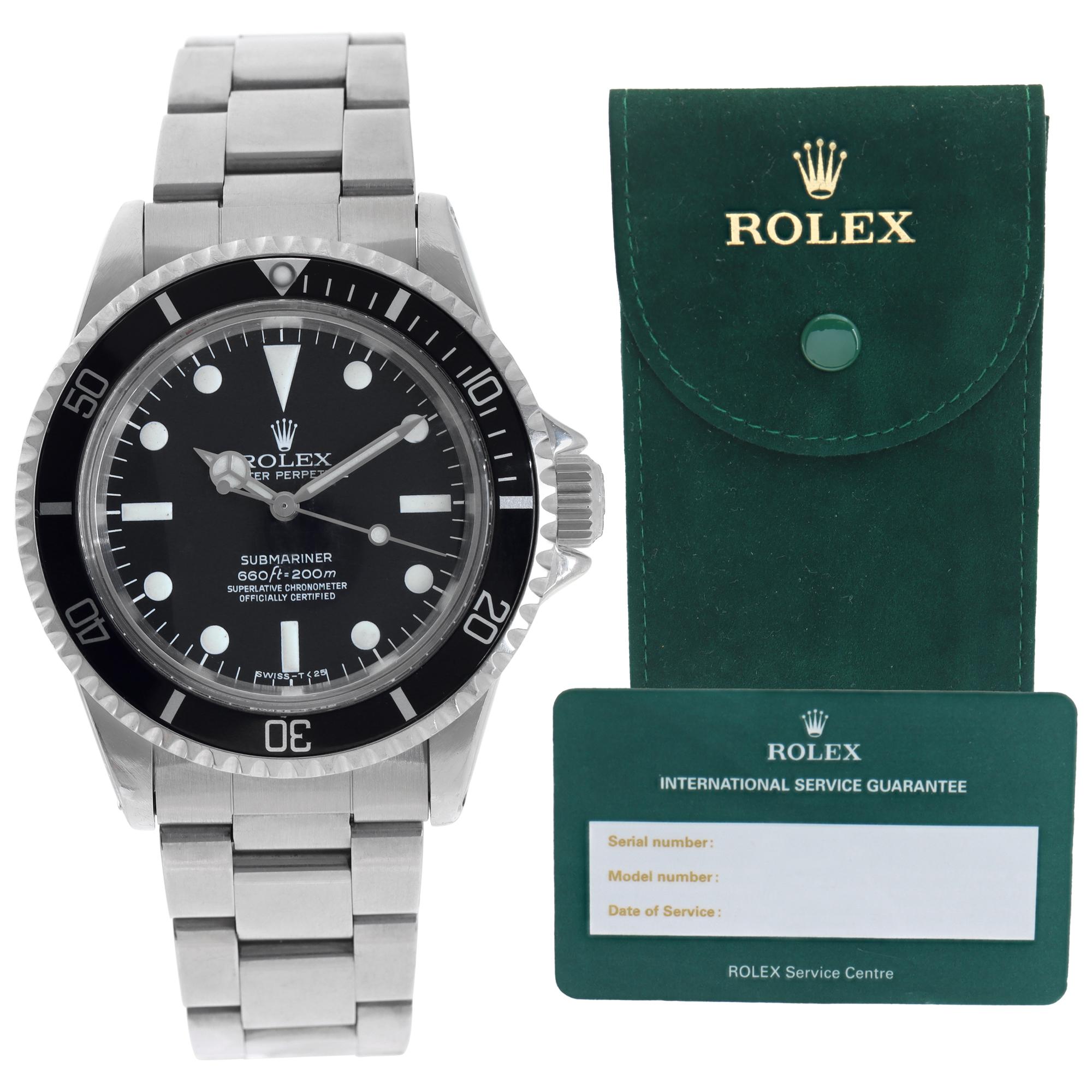 Rolex Submariner 40mm 5512 For Sale 3