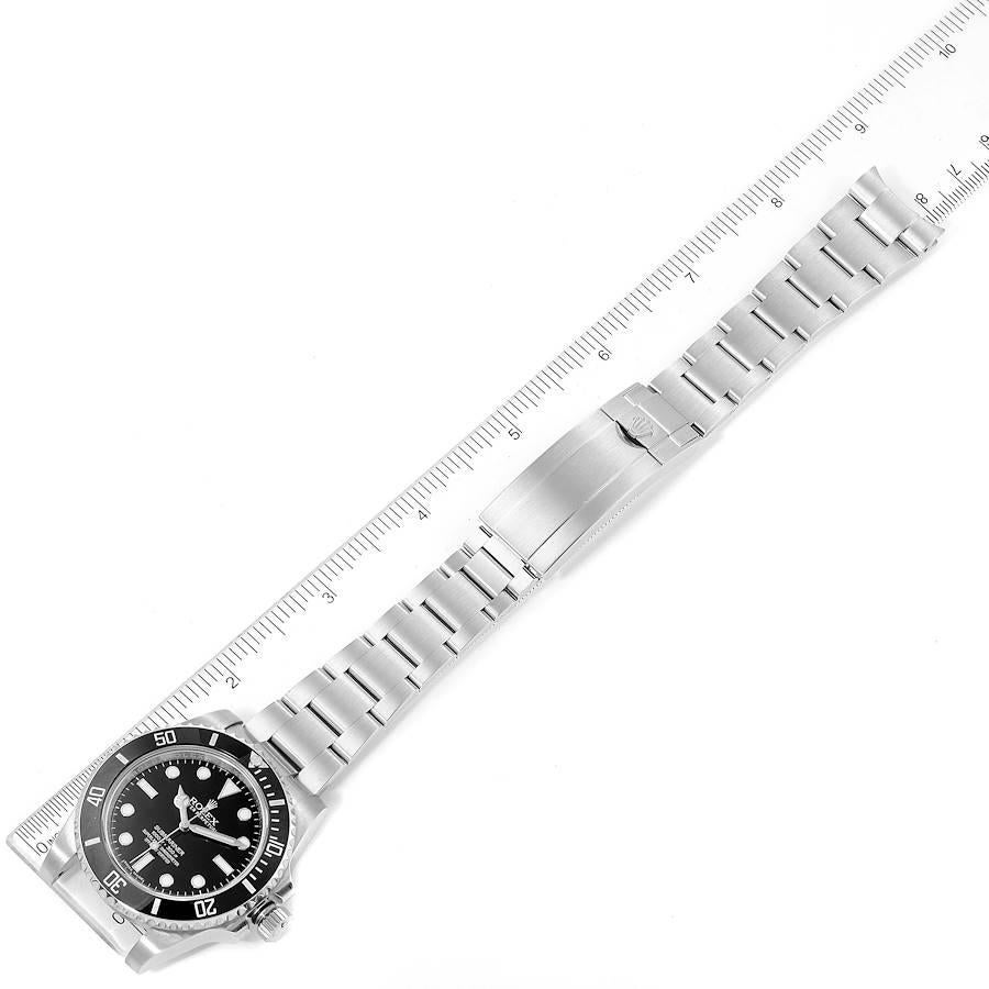 Rolex Submariner Black Dial Ceramic Bezel Steel Watch 114060 For Sale 3