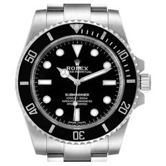 Rolex Submariner Black Dial Ceramic Bezel Steel Watch 114060 Unworn