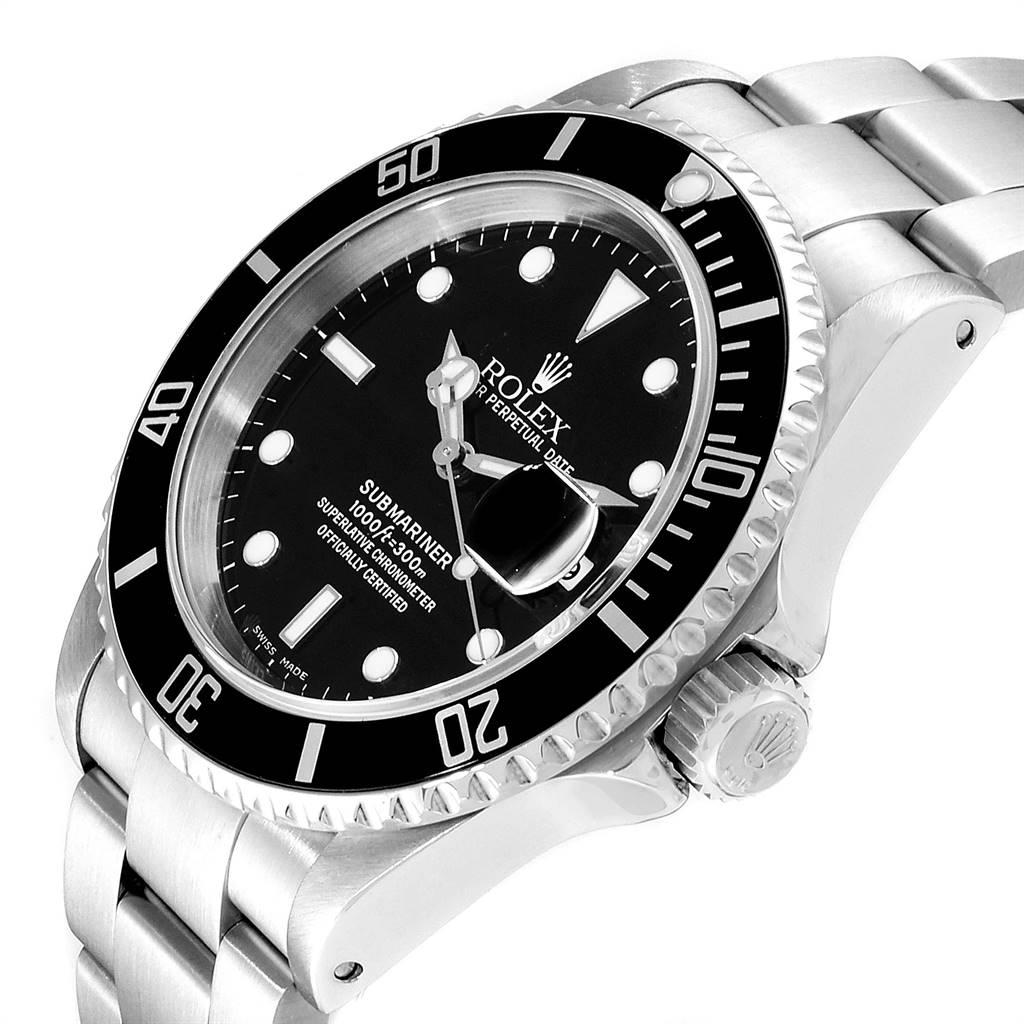 Rolex Submariner Black Dial Steel Men’s Watch 16610 Box 1