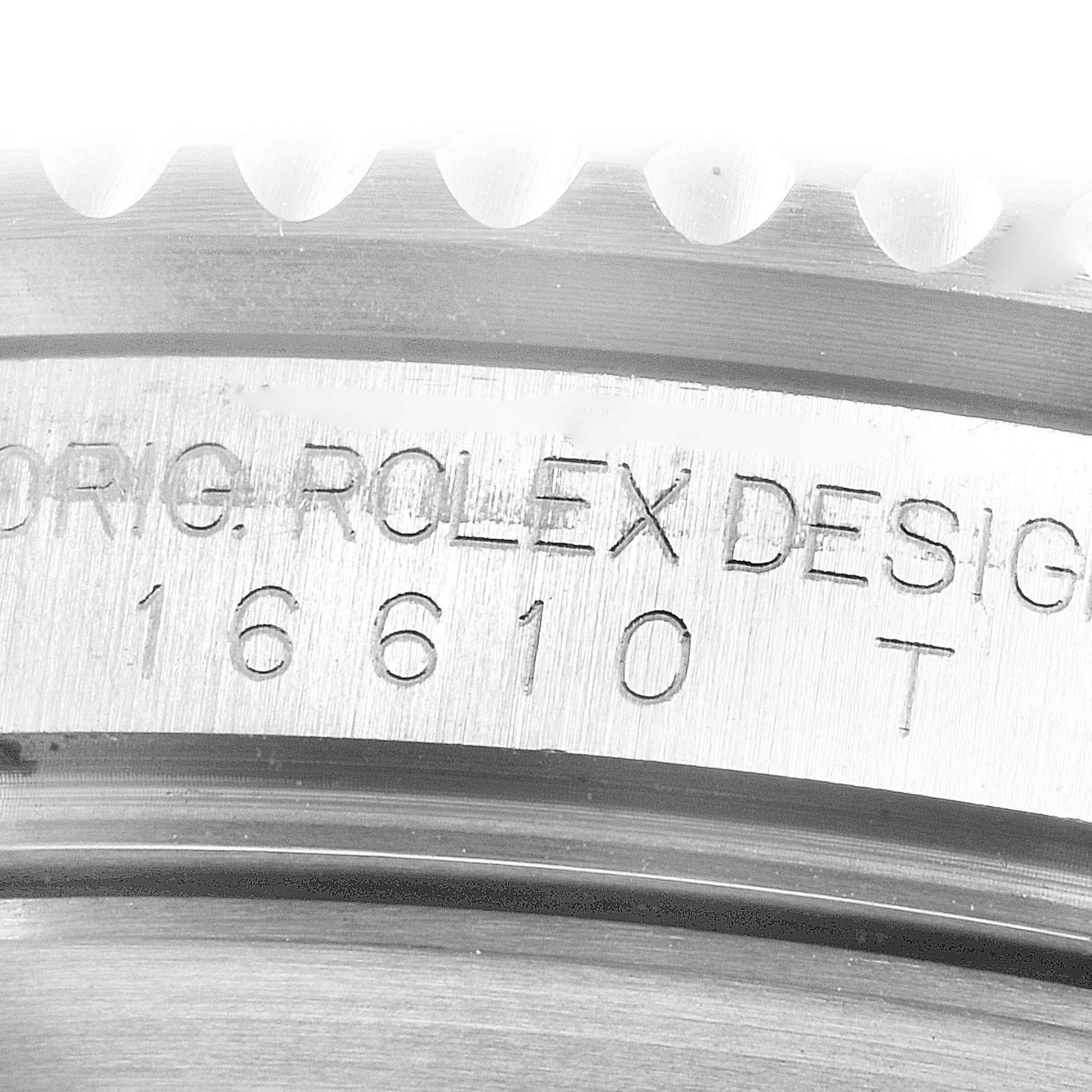 Rolex Submariner Black Dial Steel Men's Watch 16610 Box For Sale 3