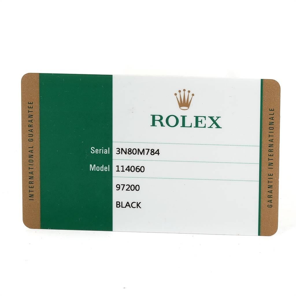 Rolex Submariner Ceramic Bezel Steel Watch 114060 Box Card For Sale 6