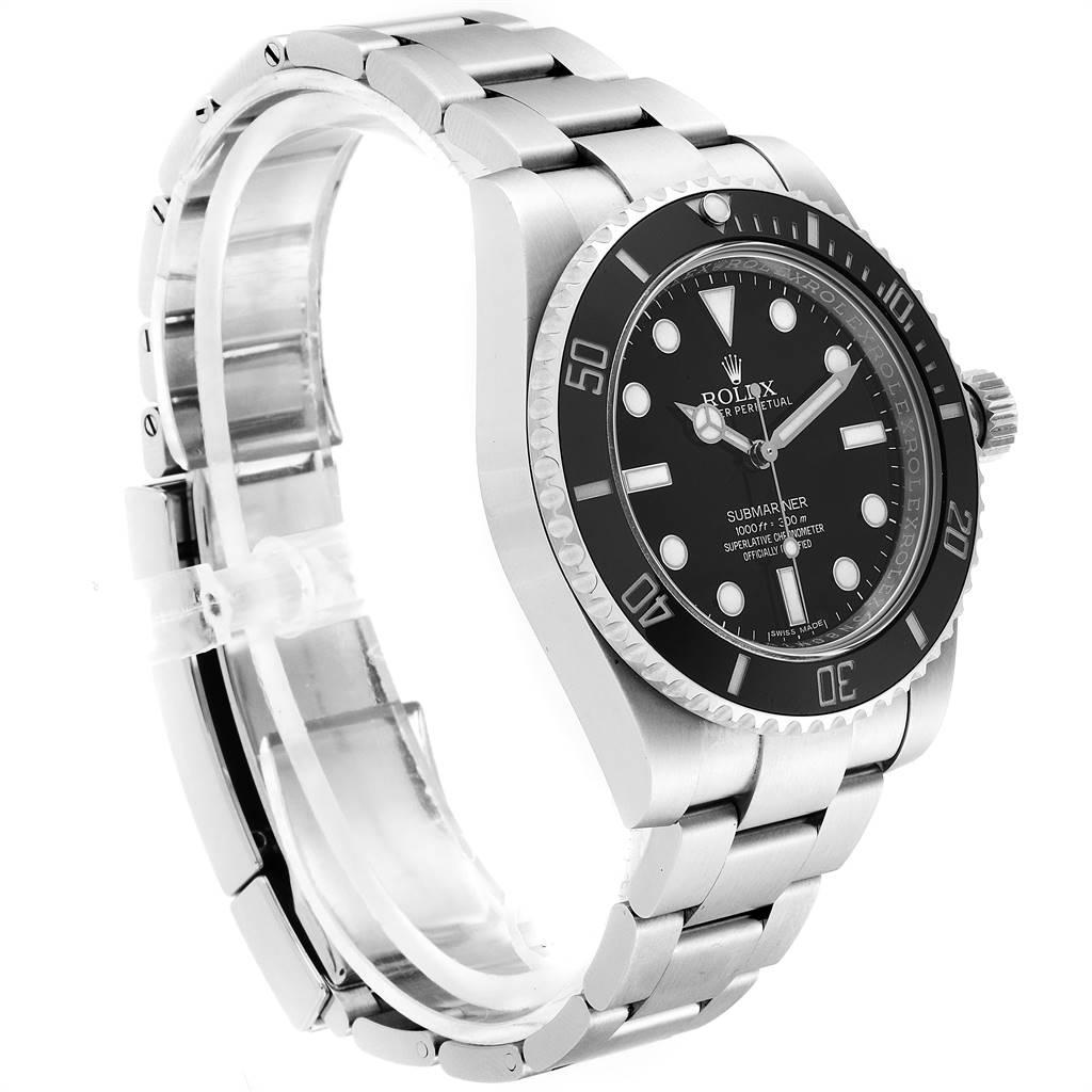 Rolex Submariner Ceramic Bezel Steel Watch 114060 Box Card In Excellent Condition For Sale In Atlanta, GA