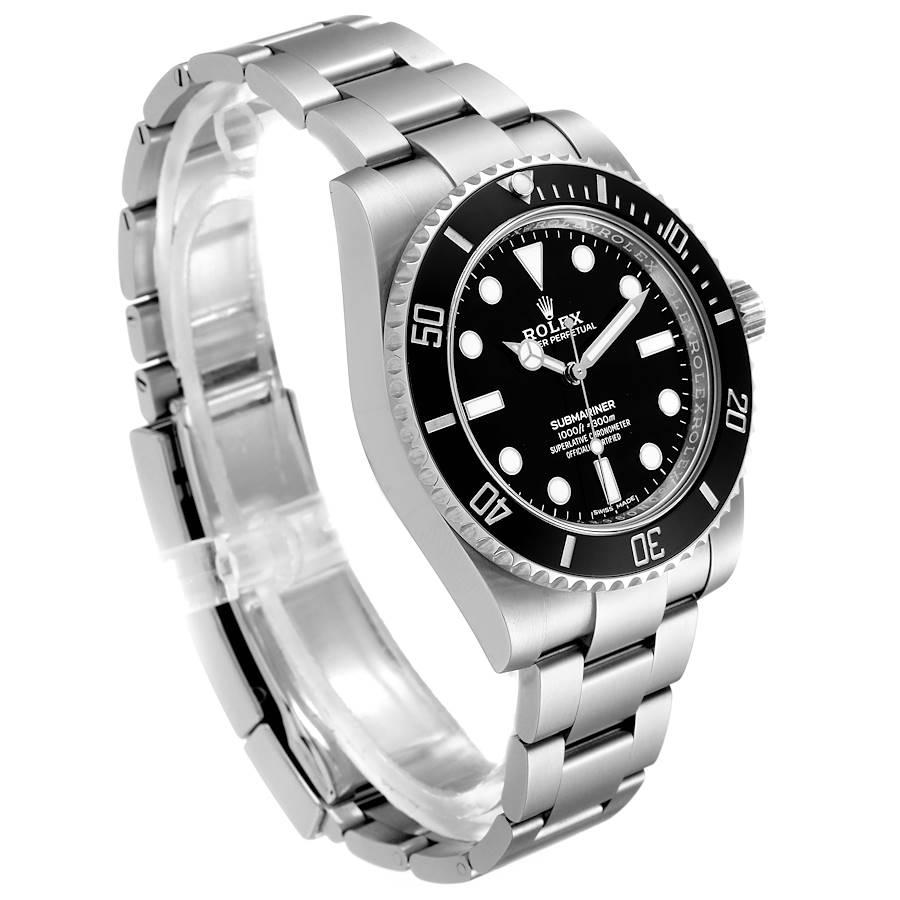 Rolex Submariner Ceramic Bezel Steel Watch 114060 Box Card In Excellent Condition In Atlanta, GA
