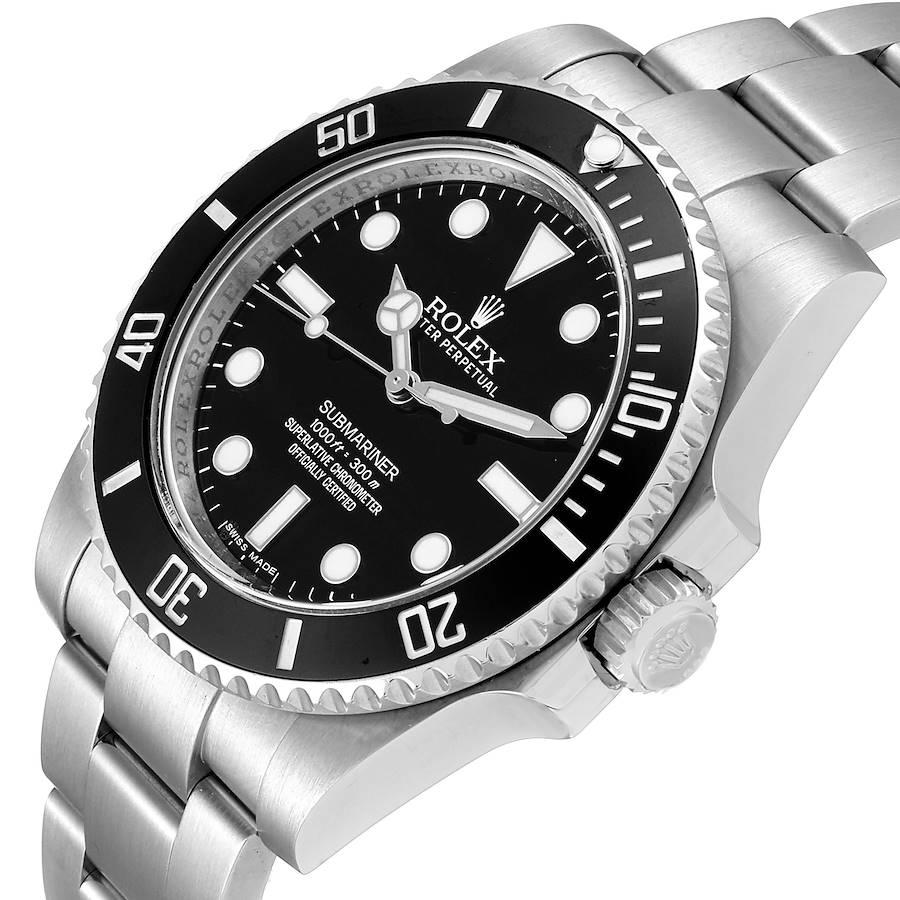 Rolex Submariner Ceramic Bezel Steel Watch 114060 Box Card For Sale 1