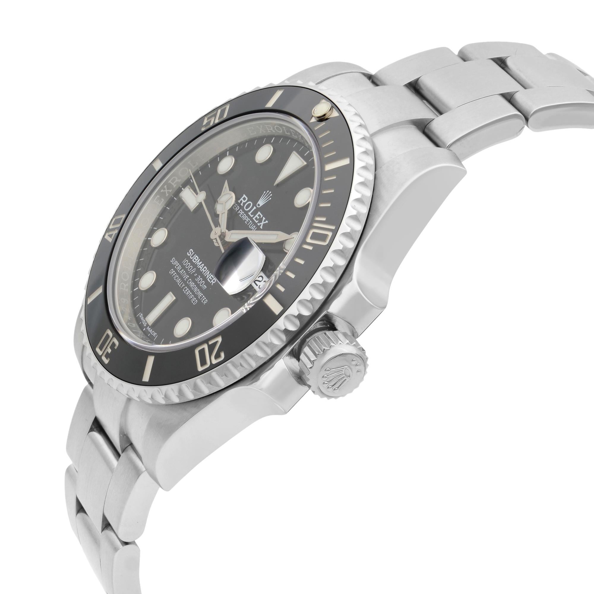 Rolex Submariner Date Stainless Steel Black Dial Men's Watch 116610LN 1