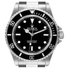 Rolex Submariner No Date 2 Liner Steel Mens Watch 14060 Box Papers