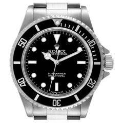 Vintage Rolex Submariner No Date 2 Liner Steel Mens Watch 14060 Box Papers